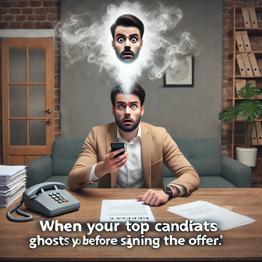 When your top candidate ghosts you before signing the offer